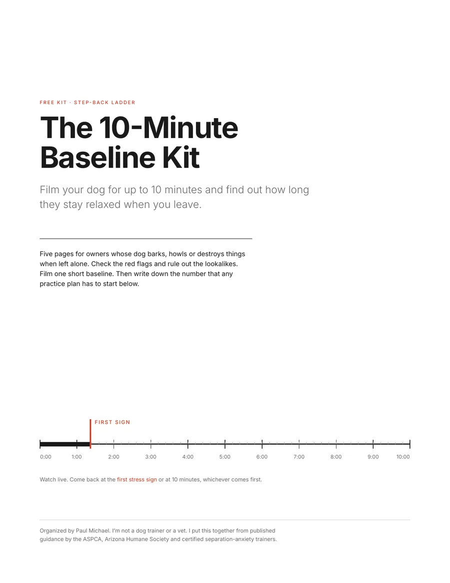 Cover of the free 10-Minute Baseline Kit